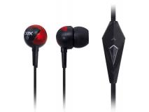Headset  Fone de ouvido OEX FN201 P2 c/ Microfone Preto/Vermelho