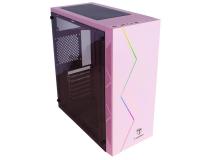 Gabinete Mid Tower Gabinete T-Dagger P03P, Lateral em Acrílico, Mid Tower Pink