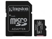 Memória Flash Secure Digital Cartão Kingston 128GB Canvas Select Plus microSD Card (Classe 10) UHS-I c/Adaptador - SDCS2/128GB