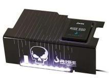 Para Gabinete  Rise Mode Cover PSU com Suporte para SSD Skull LED Azul