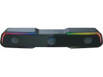 Caixas de Som Alto Falante 2.0 Soundbar Fortrek G Black Hawk (6W RMS) LED RGB USB/P2
