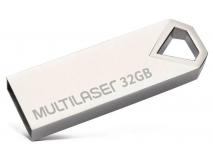 Pendrive  Pendrive Multilaser Diamond 32GB USB 2.0 Metálico