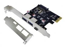 Placa I/O  Placa PCI Express USB 3.0 Tipo-A 2 portas + 1 Porta USB 3.1 Tipo-C