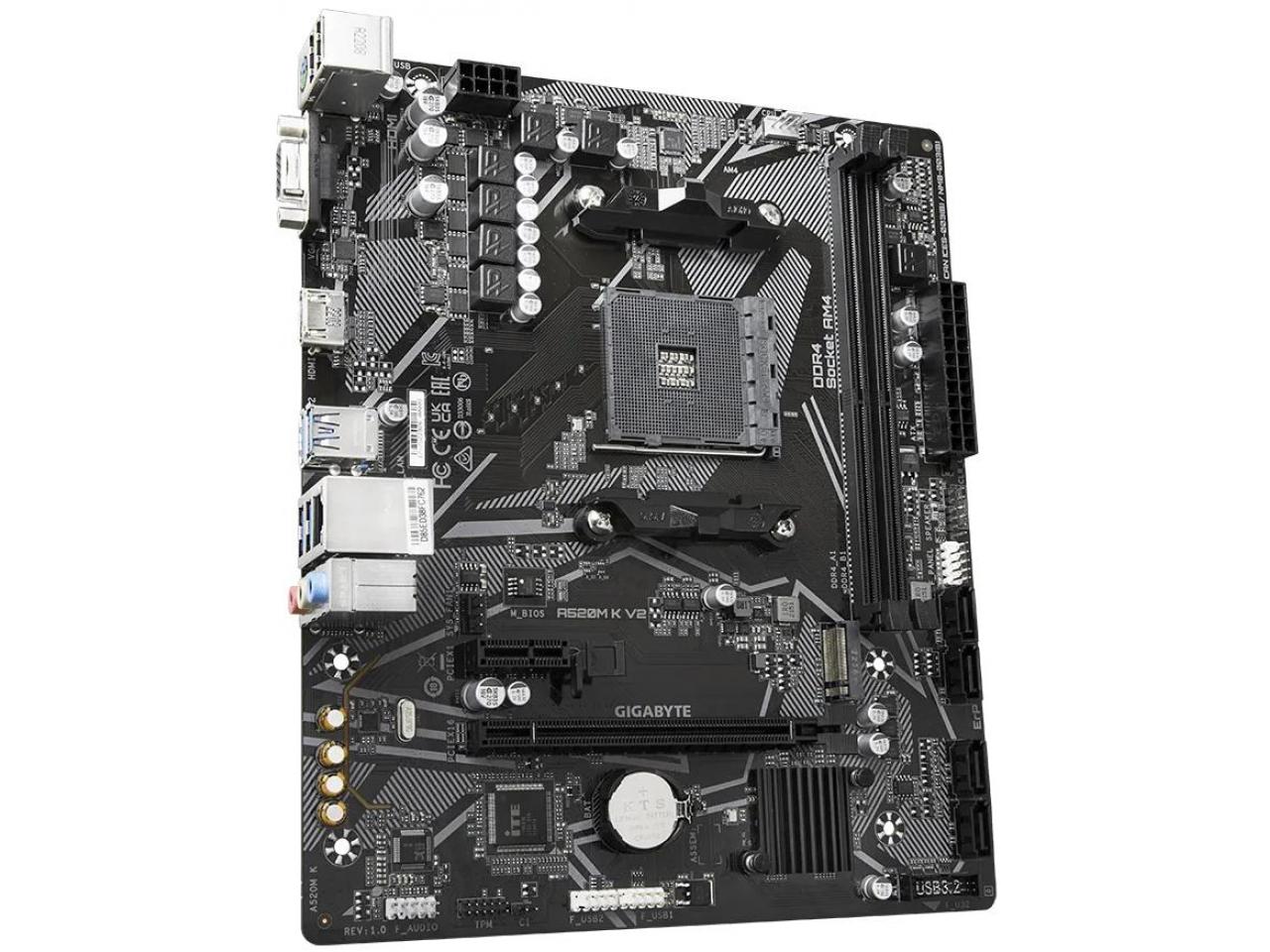 Placa Mãe Gigabyte A520M K V2 (Socket AM4/AMD A520/M.2) A520M K V2 ...