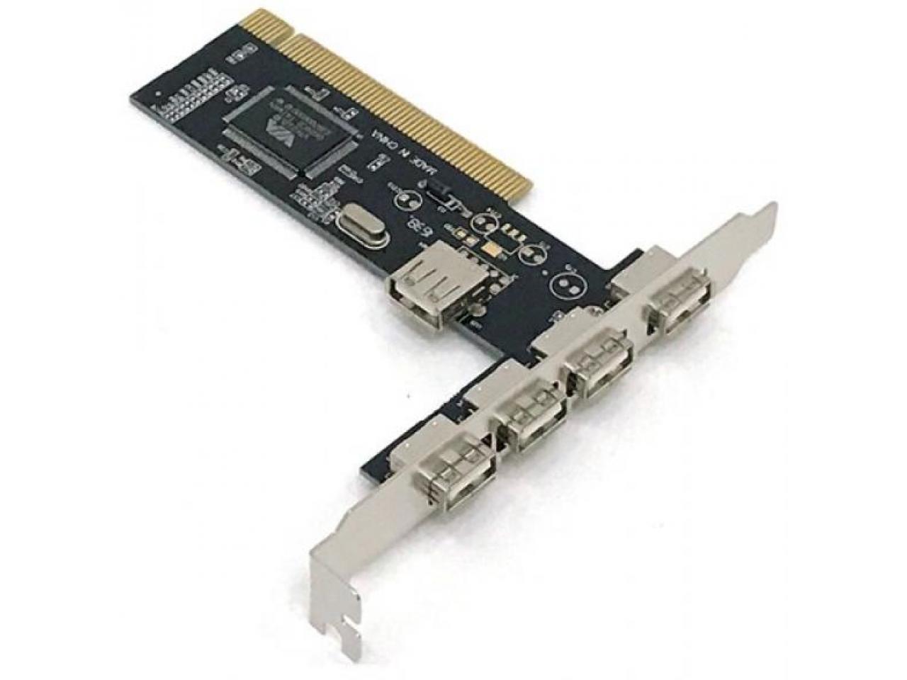 Dex Placa PCI USB 2.0 com 5 Portas (4 Externas + 1 Interna)