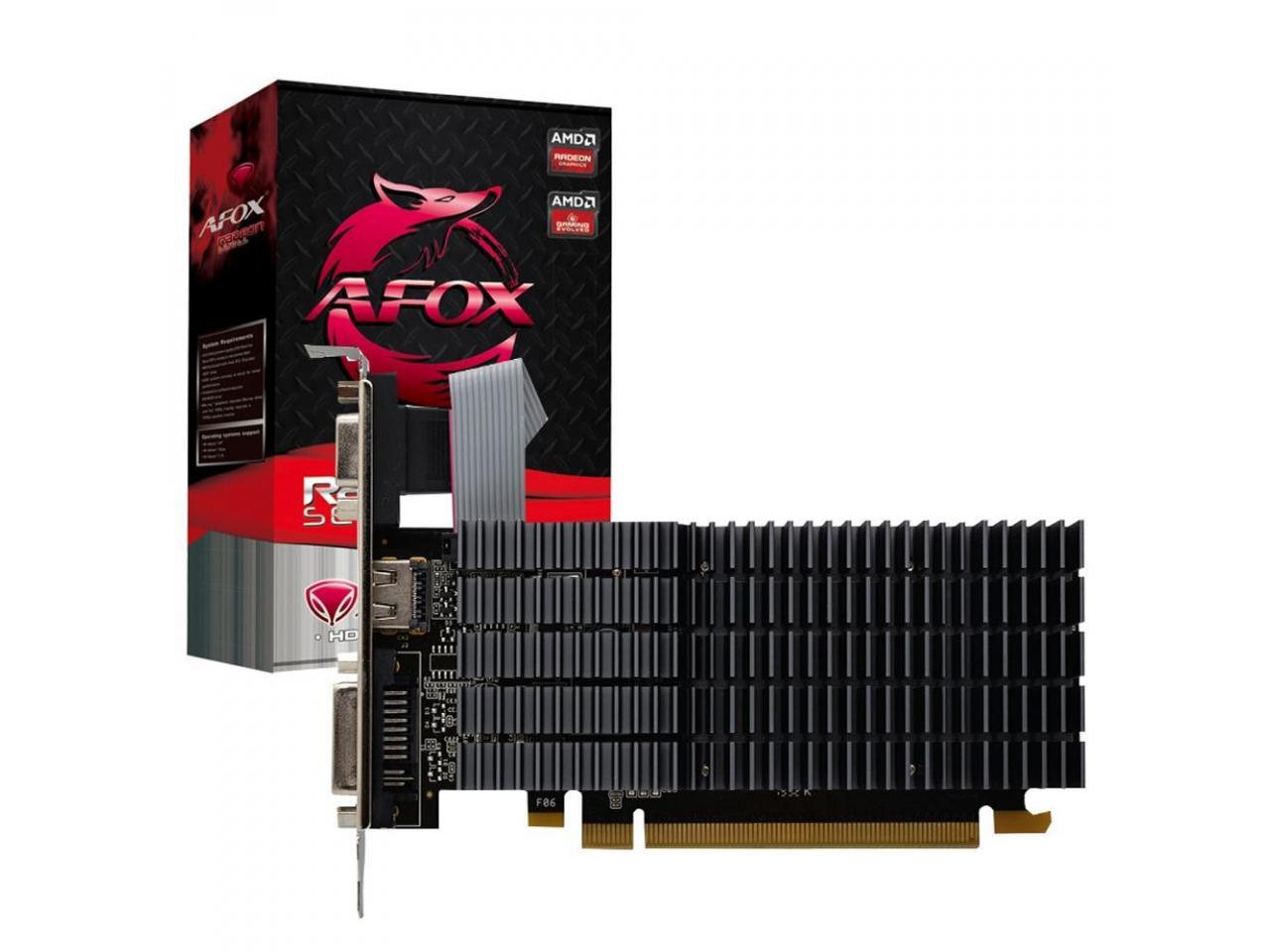 Placa de Vídeo AFOX Radeon R5 220 Low Profile 1GB DDR3 64-bit PCI-Express 2.0 x16